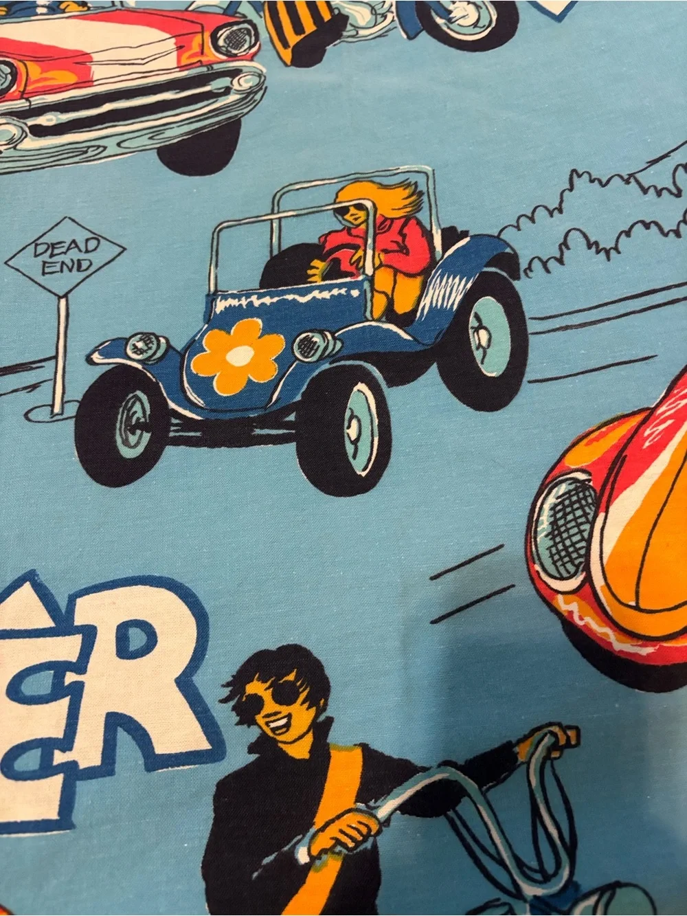Vintage 1970s Sears Roebuck Screamers Twin Bedspread